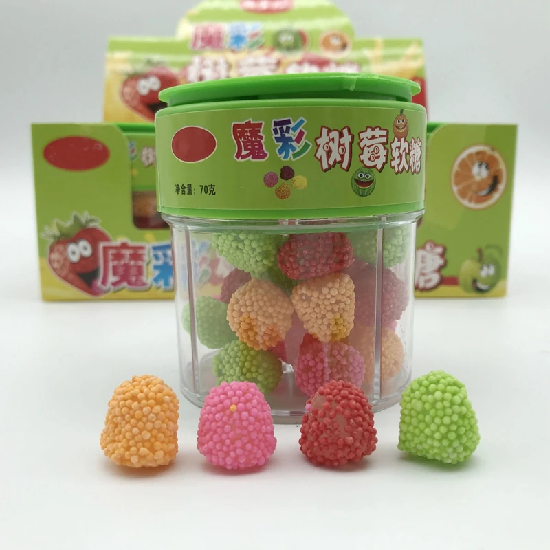 Wholesale Hair shape halal fruit flavor jelly Crazy hair soft edible liquid jam candy gummy
