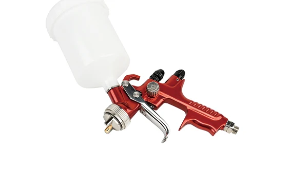 AEROPRO A604 Hvlp Gravity Feed Air Spray Gun 1.3mm Nozzle Size  600cc Aluminum Cup Air Powered Auto Paint Spray Gun