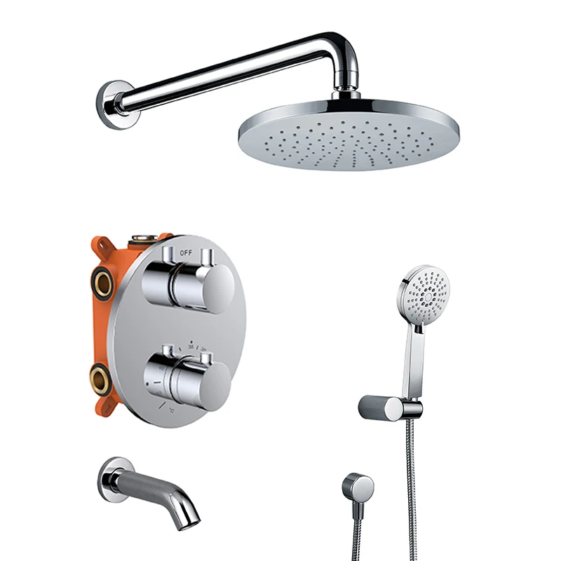HIMARK cupc thermostatic control luxury bathroom tub units bathtub shower faucet with hand shower