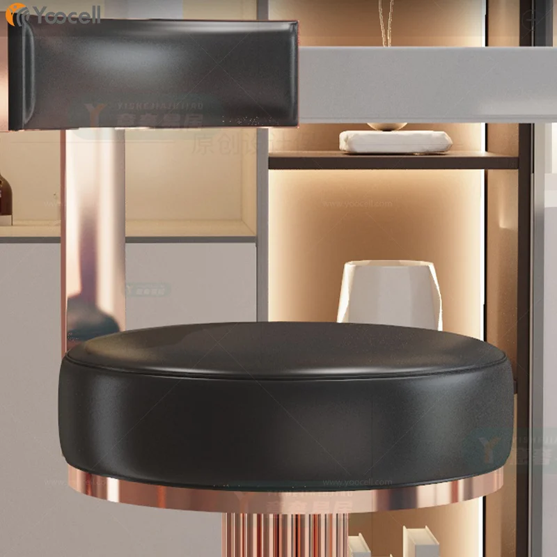 Yoocell outdoor bar stools and restaurant dining chair sets hydraulic stools bar chairs for salon waiting area