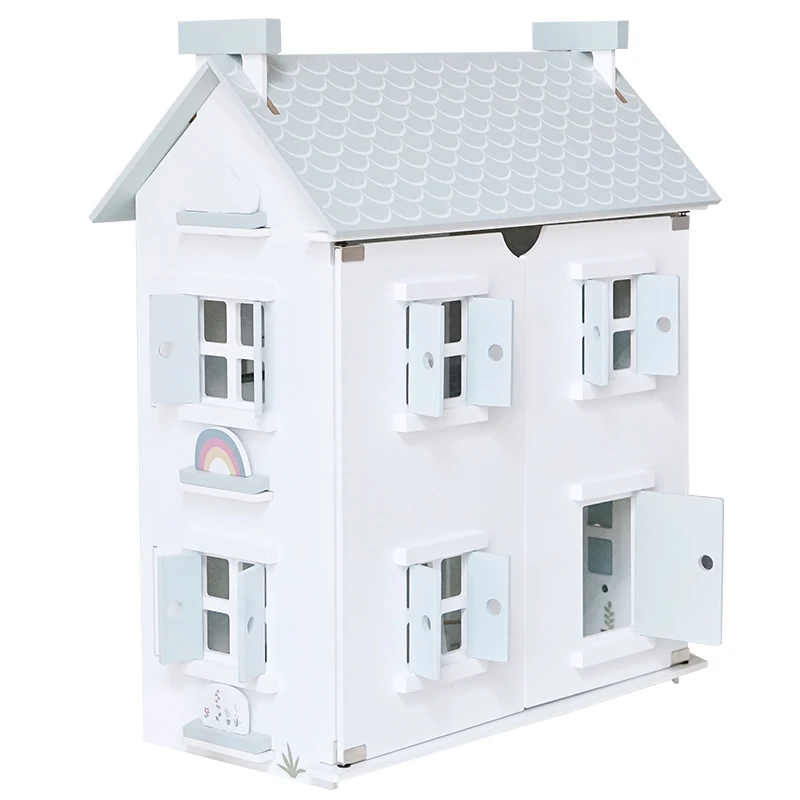 Mini Furniture Kids Wooden Toys Dollhouse DIY Pretend Play Children Play House Handmade Doll House