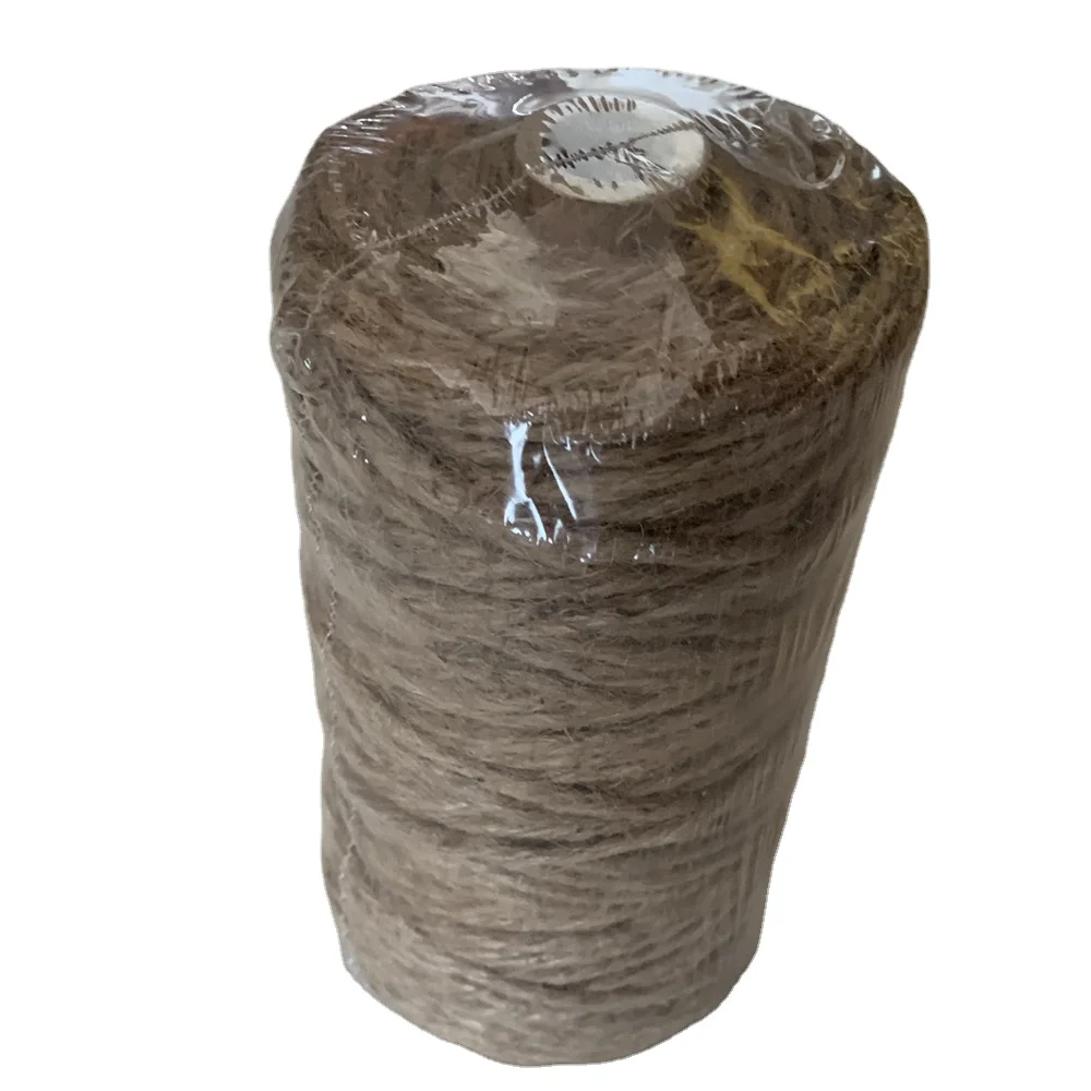 4mm Natural Jute Cucumber Twine for Tomato and Garden Packing Strong Binder Twine