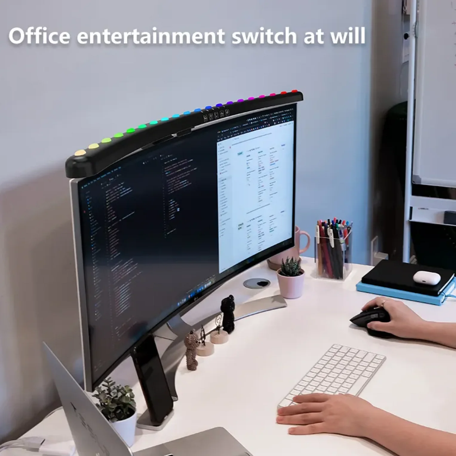 60cm RGB LED PC Laptop Screen Bar Curved Hanging Light Table Lamp Office Study Reading Computer monitor Light For LCD Monitor