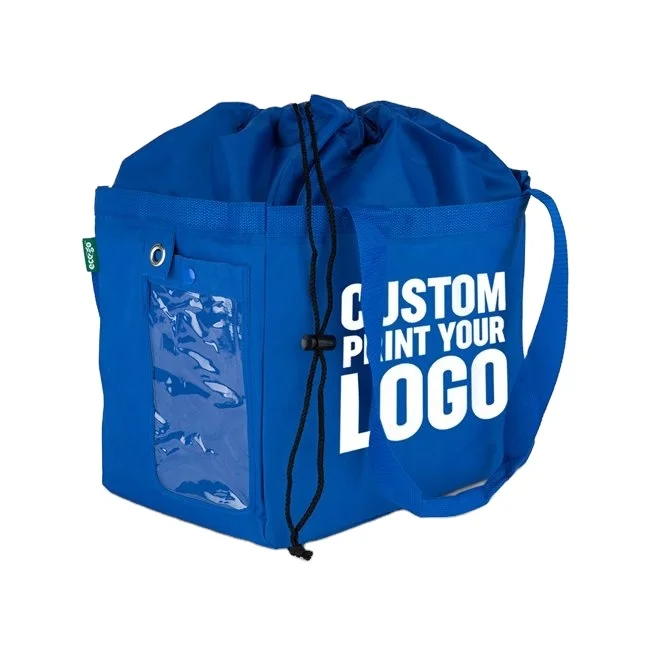 Customize  square bottom Laundry Bag with Logo WASH  FOLD LINER BAGS
