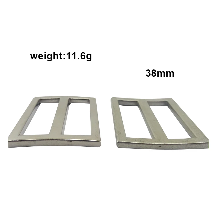 Practical handbag accessories 38mm heavy duty buckle metal hardware for belt slide buckles