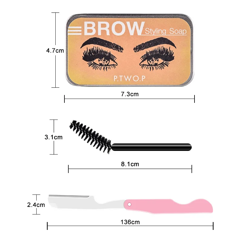 Popular cosmetics eyebrow setting waterproof and non-smudge-free soap