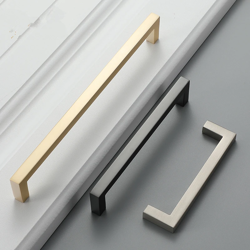 Stainless Steel Square Types Cabinet Handles Small Handles Kitchen Fittings