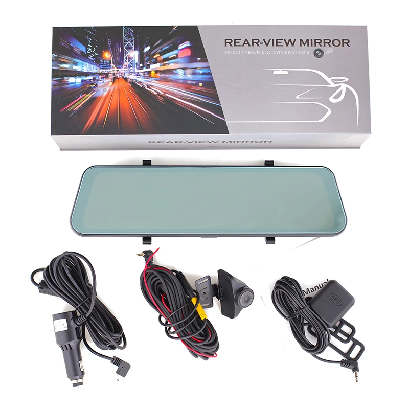 12 Inch touch screen Sony IMX415 dual lens Car Black Box car dash camera front and back 4K with WIFI GPS Rear View Mirror