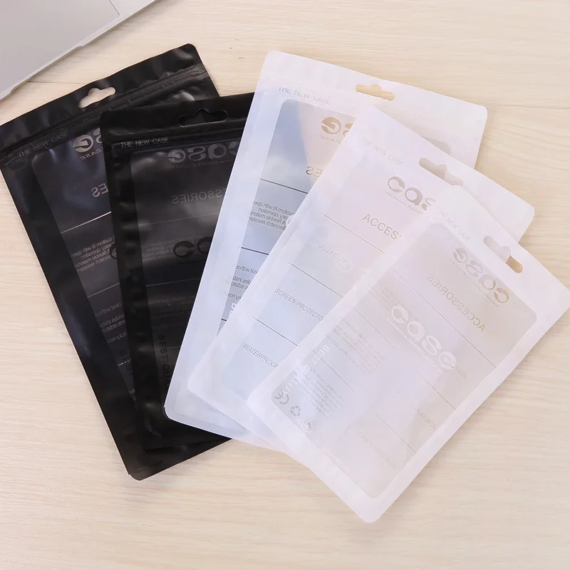 Oem Printing Design Mobile Phone Case Ziplock Bag Plastic Packaging/phone Accessories Transparent Plastic Zipper Bag