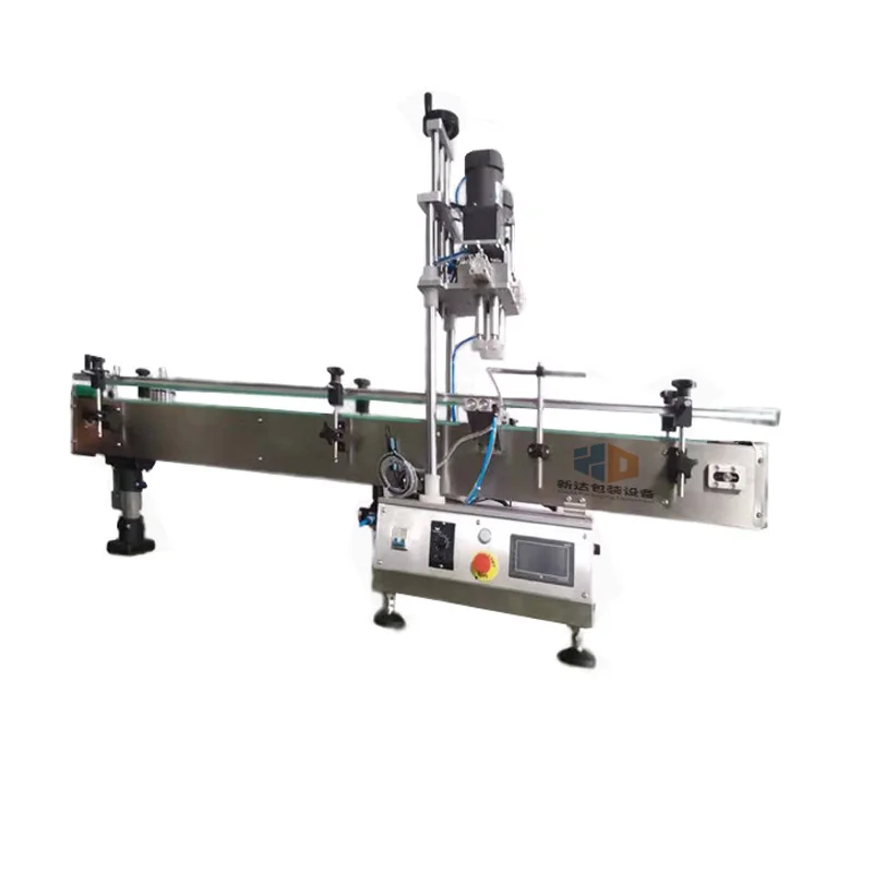 
Pump cover linear crimping machine perfume bottles automatic screwing glass jar capping machine 