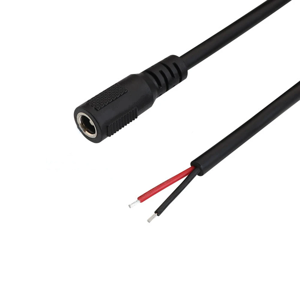 5.5 X 2.1mm DC Power Connector Jack Adapter Lead Cord 12V Cable DC 5.5 X 2.5 Female Male Extension External Plug Power Cord