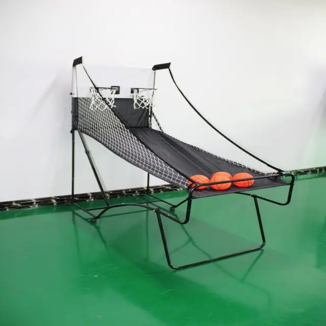 Wholesale price Double track basketball stand electronic counter freestanding adjustable basketball hoop with basketball stand