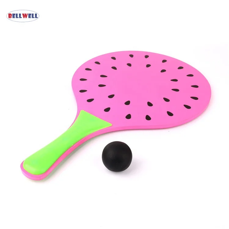 Bellwell Beach Games Wooden Beach Tennis Racket