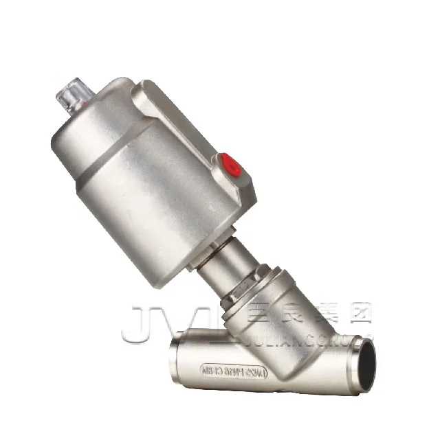 TS Flange air Control Pneumatic Stainless Steel Angle Seat Valve