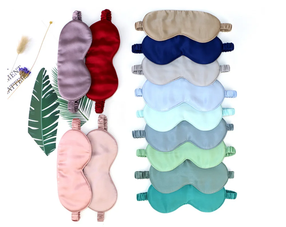 100% 6A Роскошная 19 мм тяжелая маска для глаз из шелка тутового шелкопряда