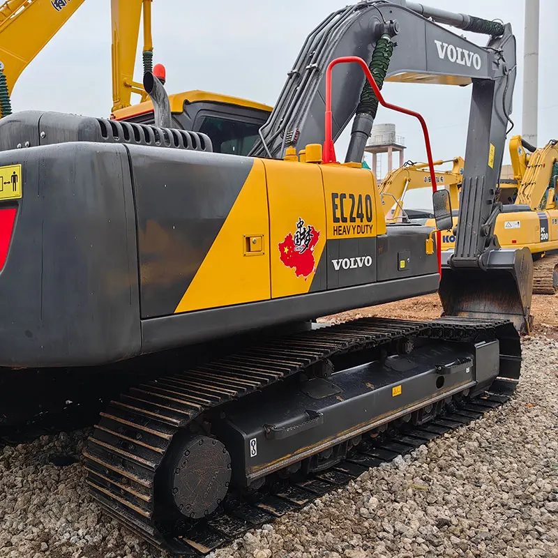 Секонд-хенд 24ton Volvo EC240 экскаватор землеройные экскаваторы б/у гидравлический насос Гусеничный Экскаватор строительная техника