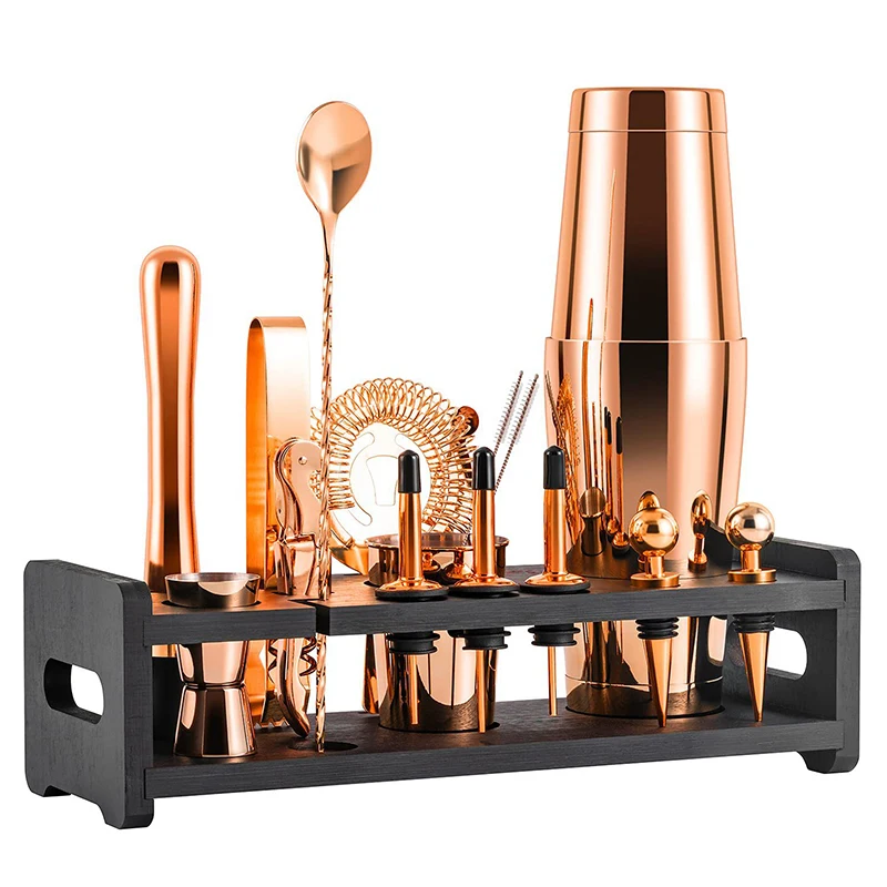 Customize Premium Boston Gift Cocktail Shaker Set With Accessories