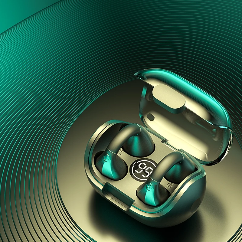 New Arrivals Blue Tooth Earbud & In-ear Headphones Waterproof Wireless Earphones Headsets V5.3 TWS Clip On Blue Tooth Earbuds