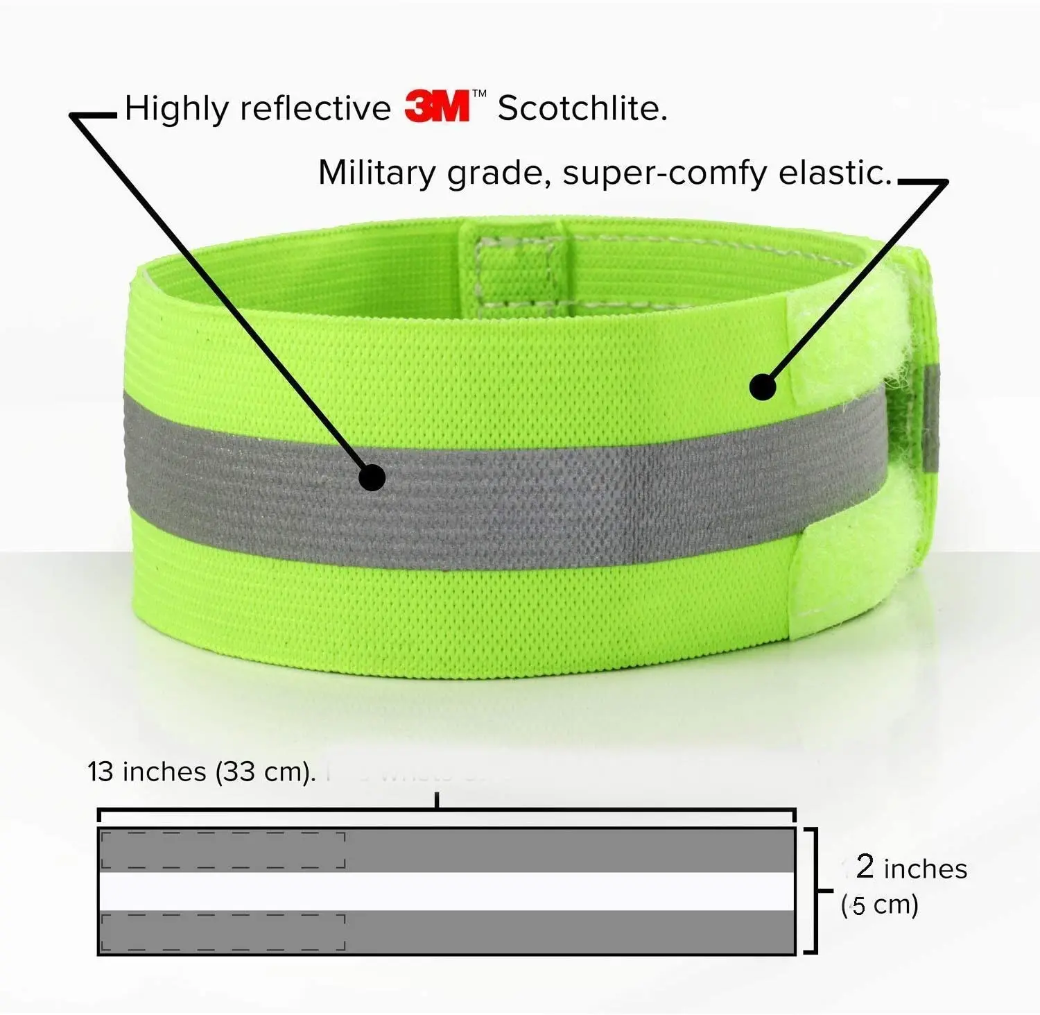 Custom Light Reflecting Elastic Armband for Guard