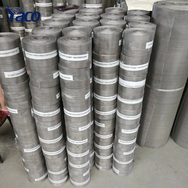 30mm 50mm 80mm roll width Plain weave micro opening stainless steel wire mesh cloth Soffit Vent Mesh