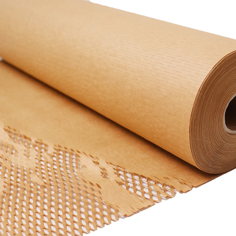 
WiAIR Honeycomb Wrapping Paper Recyclable Kraft Paper Protective Cushion Wrap Ecofriendly Honeycomb Paper 