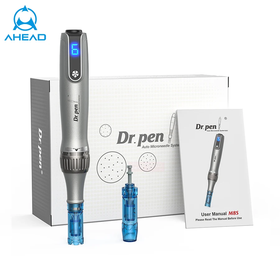 Professional Hair Scalp Microneedling Pen Wireless Auto Pen Rechargeable Microneedle Skincare System Derma Dr Pen M8S