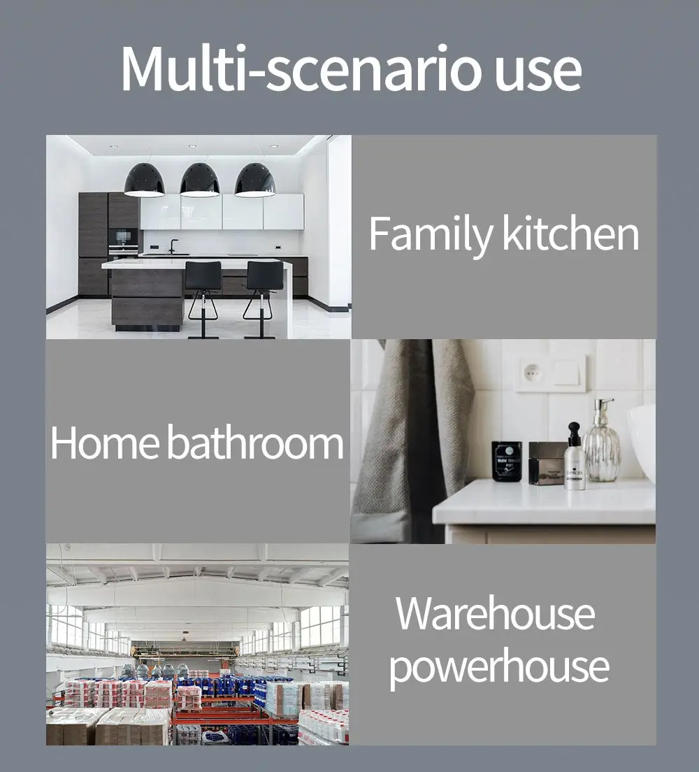 Home Kitchen Cooking WiFi Connection LPG LNG Natural Gas Leak Alarm Gas Leakage Sensor with Tuya Smart Life App Control