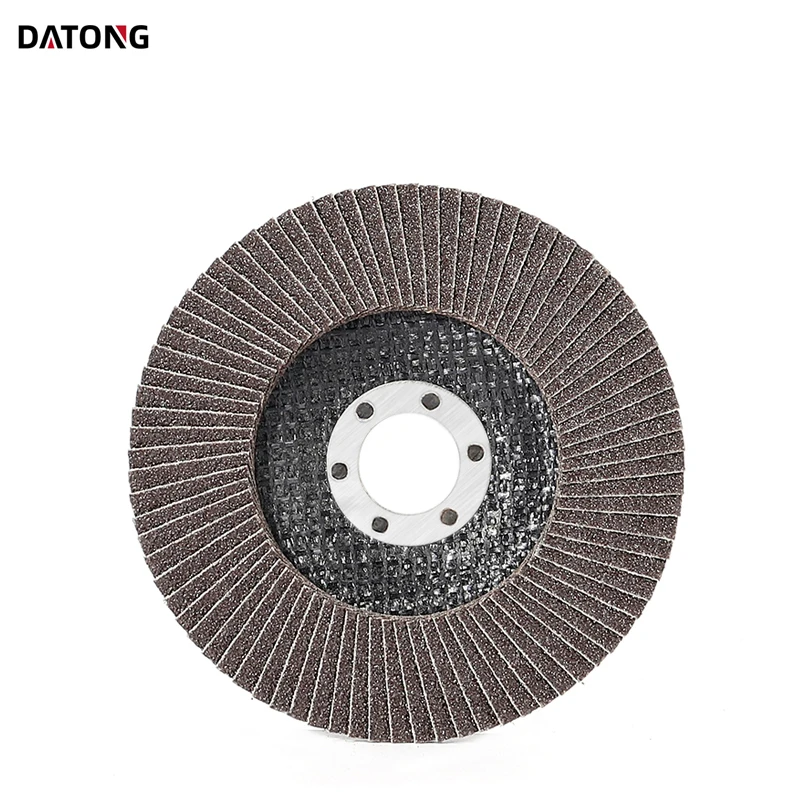 Datong factory flap wheel 100x16mm 4x5/8inch Grit 180 diamond flap disc high density calcined for metal Grinding Wheel