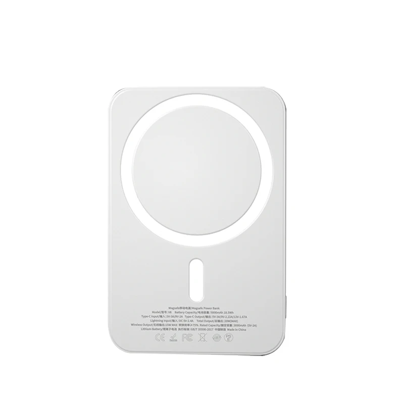 High Quality Manufacturer 10000mAh Magnetic Wireless Type C Dual Ports Power Bank for Iphone 12 13 14 Custom Logo