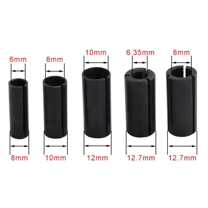 CNC Router Bit High Precision Adapter Collet Adapter Chuck Collet Shank Milling Cutter Tool 6mm 6.35mm 8mm 10mm 12mm 12.7mm