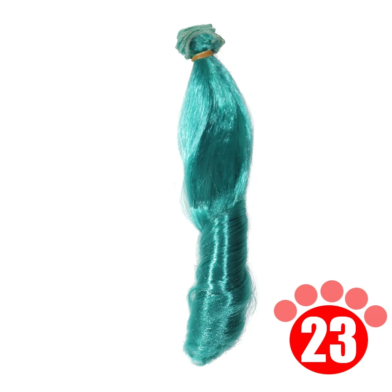 20*100cm Multicolor Gold Brown Black Silver Soft Hair Fur BJD Wigs Doll Head Hair Real Extension