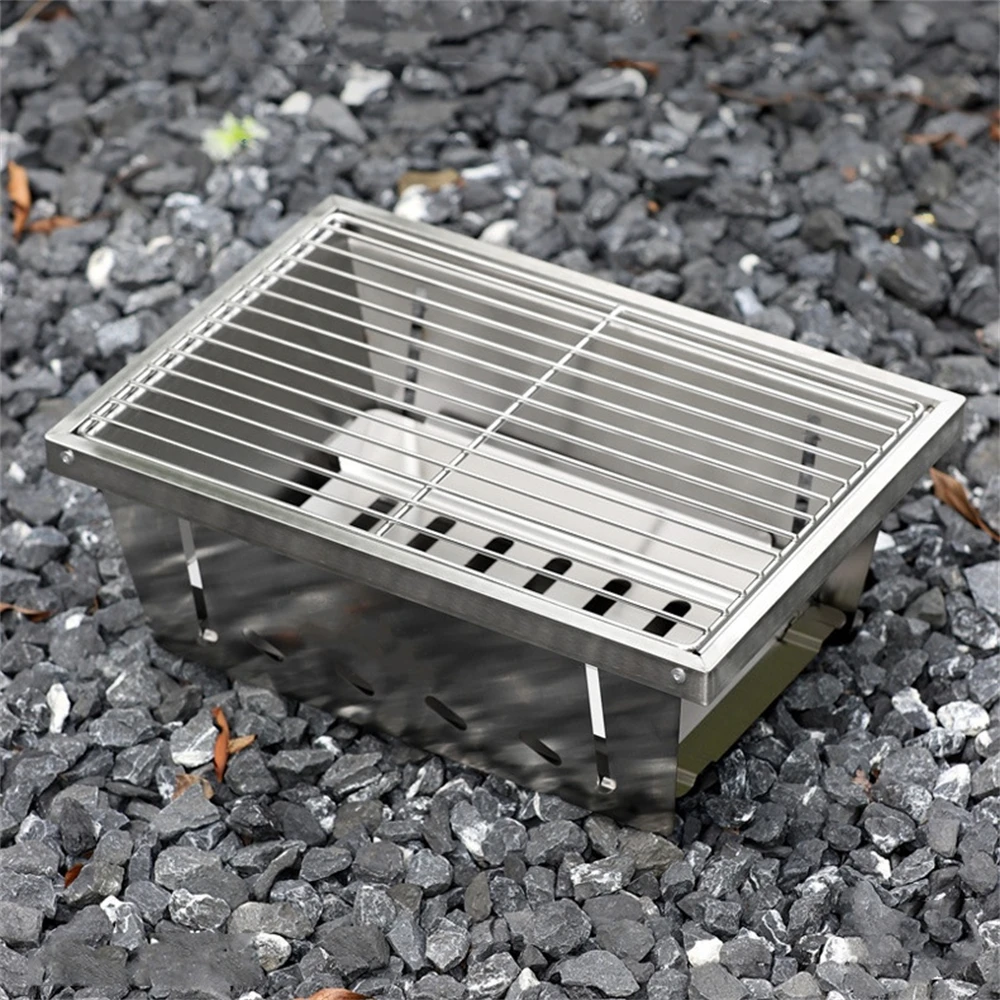Hot Sale Outdoor Hiking Picnic BBQ Cell Grill  Lightweight Stainless Steel Portable Foldable Camping Stove