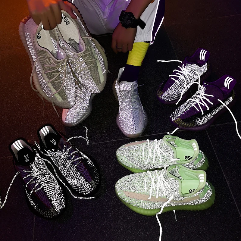  Оригинальные качественные белые 1:1 на заказ yeezy 350 v2 1 500 с коробкой дропшиппинг слайды для детей бега женские мужские кроссовки