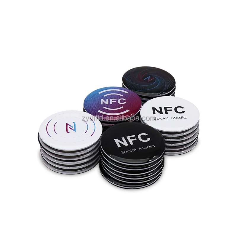 China Manufacturer epoxy resin products nfc tag keychains epoxy stickers for phone