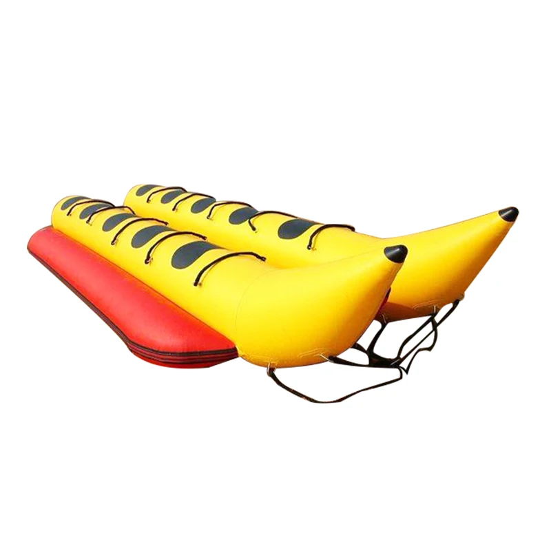 Factory Price 10 Person Inflatable Towable 2 Tube Banana Boat with Custom LOGO