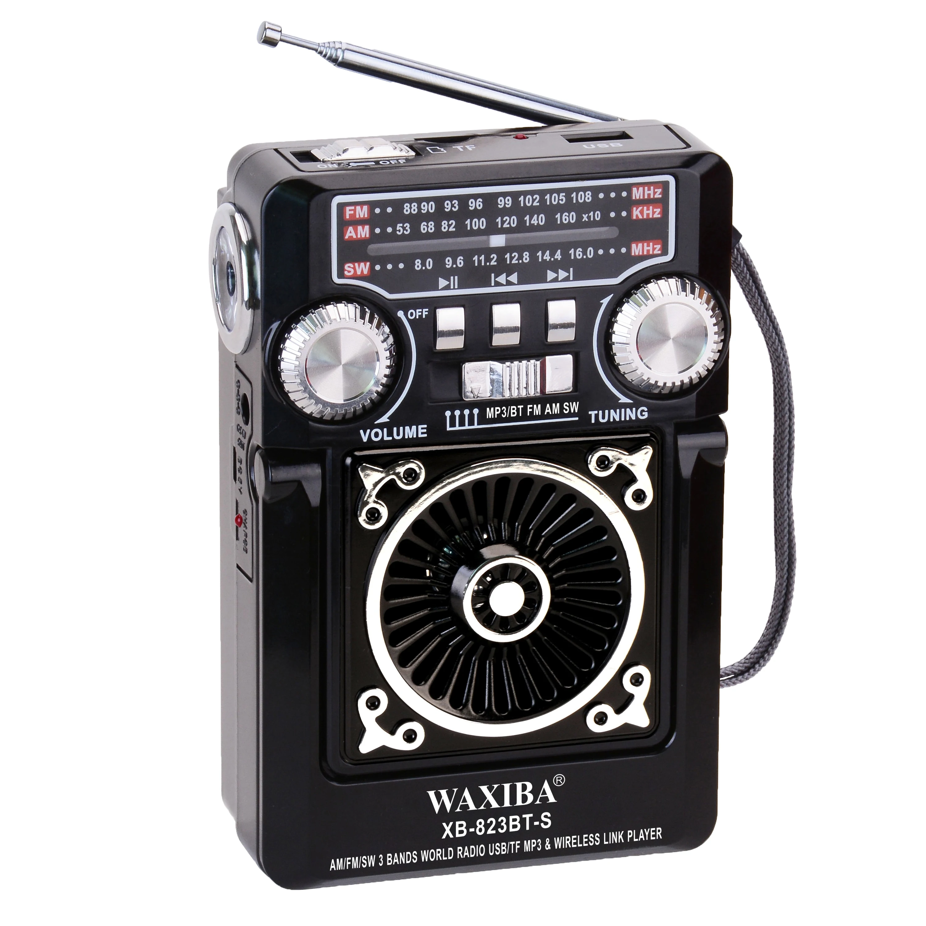 Новый карманный BLE радио XB-823BT-S waxiba Портативный AM FM USB зарядное устройство солнечной панели/Mini коробка бас BT