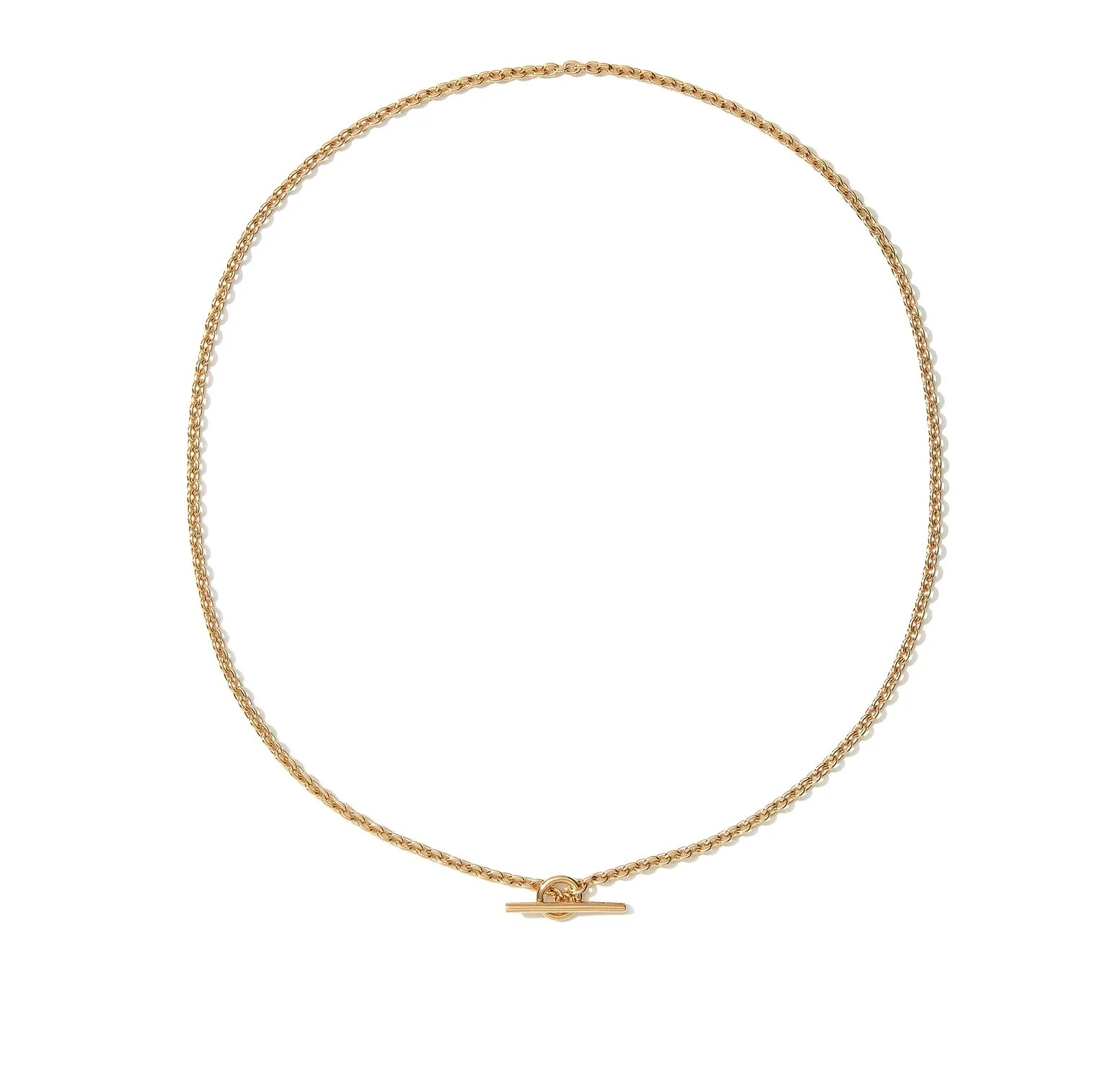 Milskye classic fashion fine jewelry for women 925 silver 18k gold cable toggle necklace