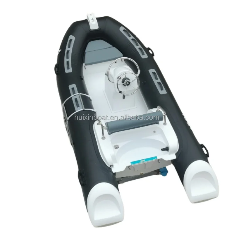 Высококачественная высокоскоростная лодка HUIXIN 13ft Rib390 из стекловолокна Hypalon/ПВХ надувные рыбацкие лодки с подвесной двигатель для озера