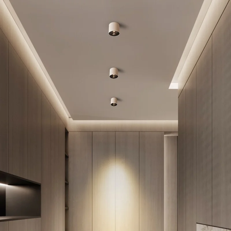 Home Decoration Luxury Lamps Spot Lighting Focus Light Embedded Anti Glare 3CCT RA90 3W 5W Round COB LED Spotlights for home