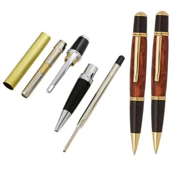 Stylish Gun Metal rose gold Silver Gold Classic Sierra Twist Ballpoint Pen Kits Woodturning Pen Kits