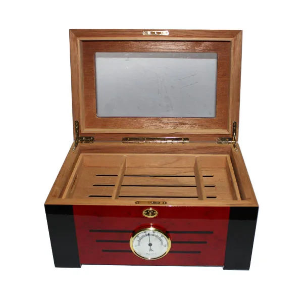 
Wholesale Spanish Cedar Wood Cigar Humidor For Sale <span style=