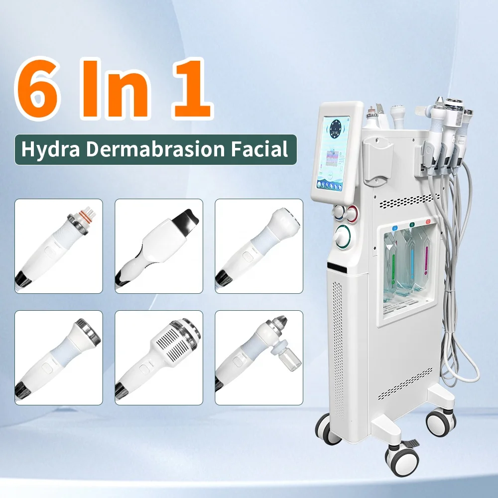 Cheap 7 in 1 portable hydra professional facial treatment deep cleaning machine beauty Salon Equipment with skin analyzer