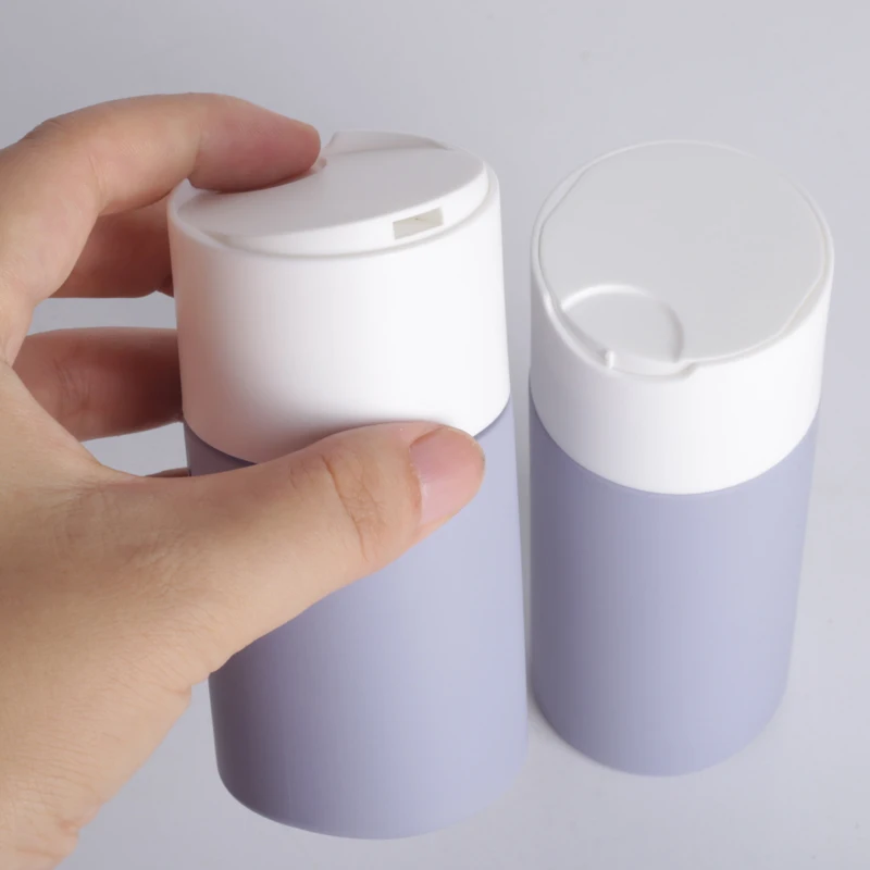 plastics bottles 100ml 150ml 200ml flip top plastic bottles hdpe disc top cap squeeze lotion bottle liquid cosmetic packaging