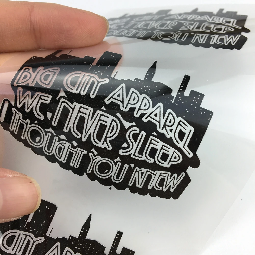 Custom 3m reflective heat transfer vinyl sticker for clothing