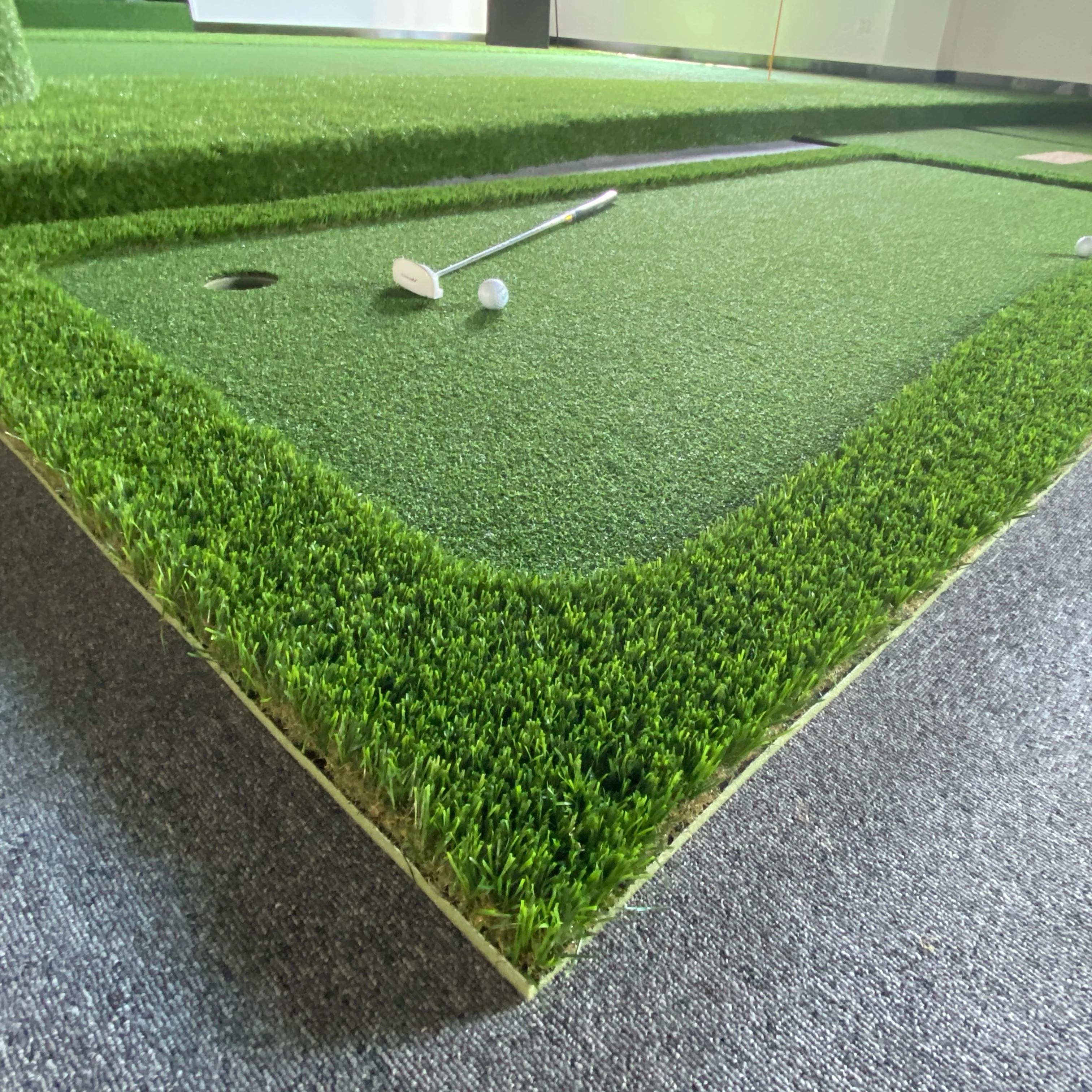 2 in 1 Golf training artificial grass mat  golf hitting pad for Outdoor Home Backyard  2MX3M (1600345320078)
