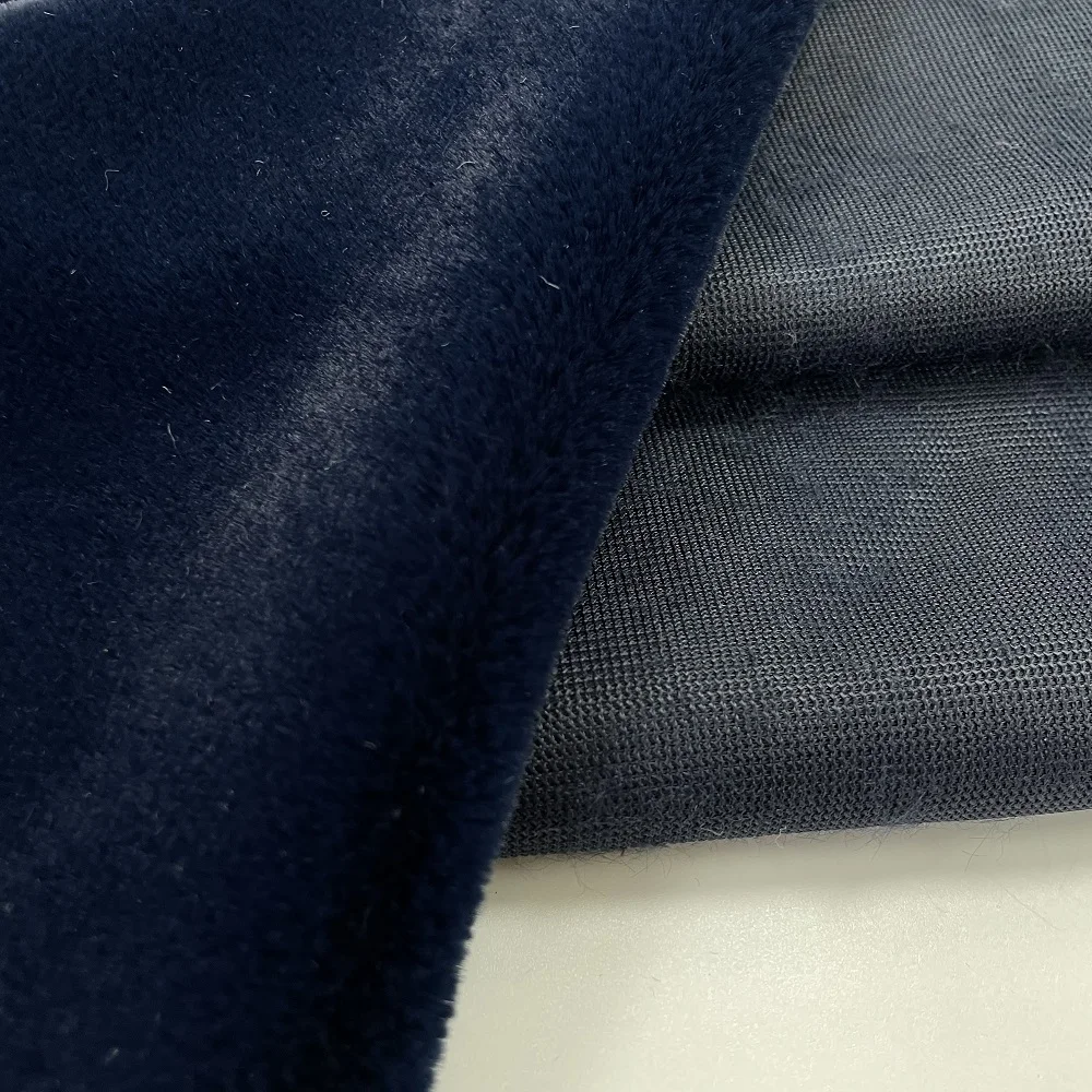 Custom High Quality Polyester Fur Faux Fabric Plush Imitation Faux Rabbit Mink Fabric for Toy and Clothing
