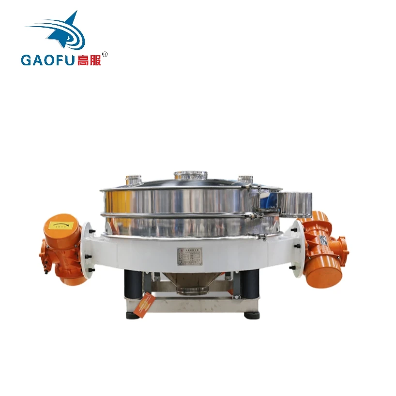 Gaofu low noise durable dual motors vibrating sifter high accuracy automatic straight sieve for metal powder