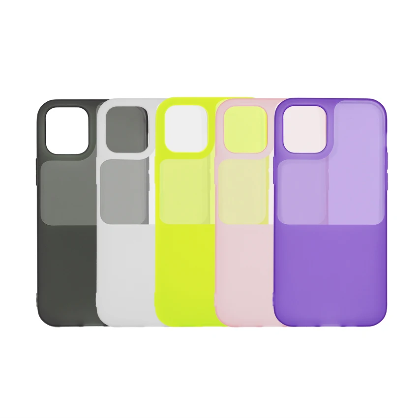 formulate logo transparently Fluorescent color soft TPU case Fashion Mobile Phone Case For iPhone 12 Pro