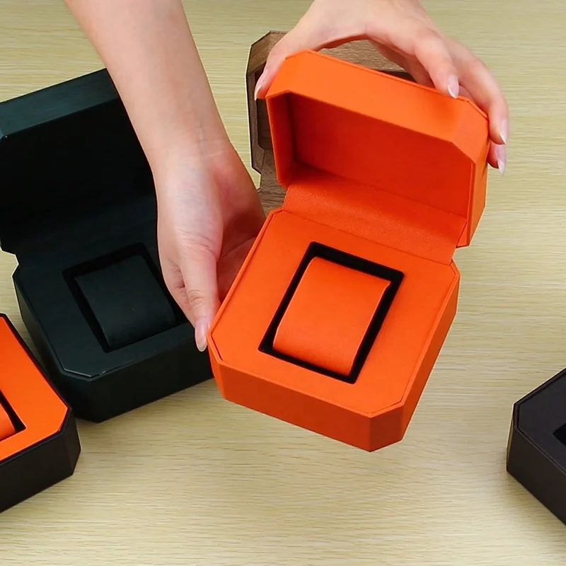 Luxury Customized Octagonal Watch Box High-Grade Shockproof Single Watch Storage Case
