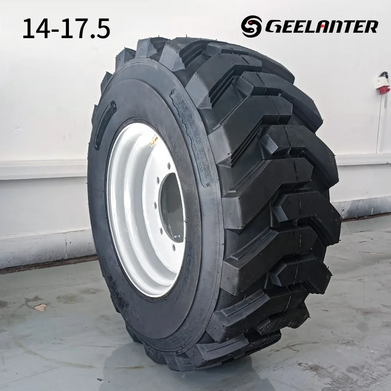 Loader Rim Rubber - Solid for 12-16.5 Tires 10-16.5 14-17.5 Black TIRE 4 Pcs Top-quality Tyres